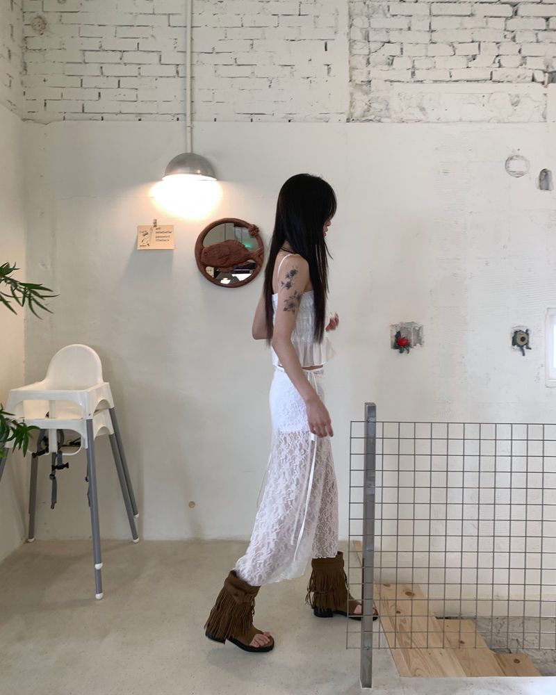 Tassel flipflops boots