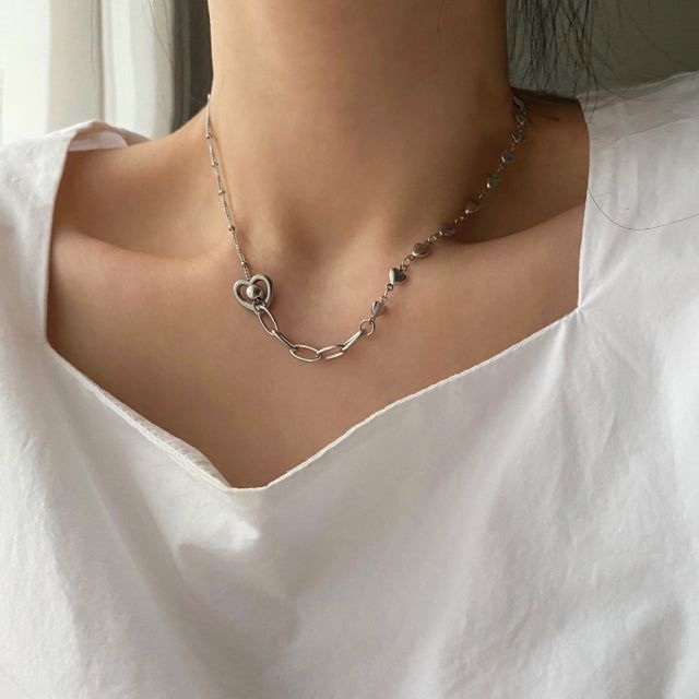 hass Heart Ball Two Way Necklace - 2color