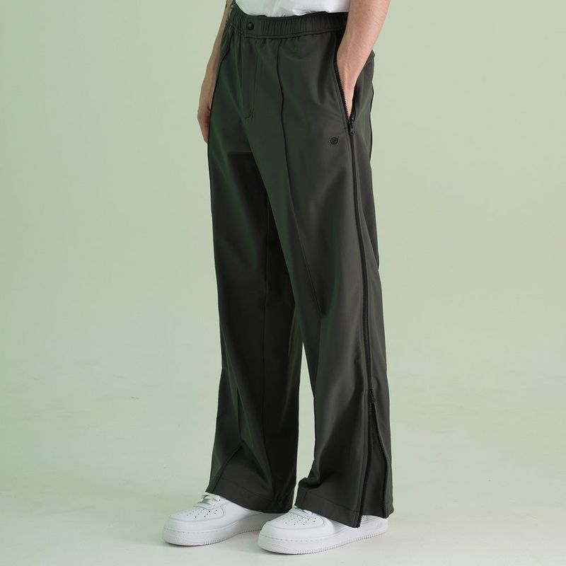 Nylon Span 4 Way Zip Pants - KHAKI
