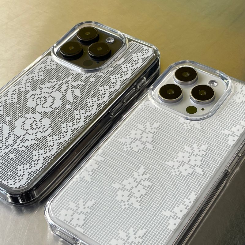 LACE PATTERN HARD JELL CASE_ROSES