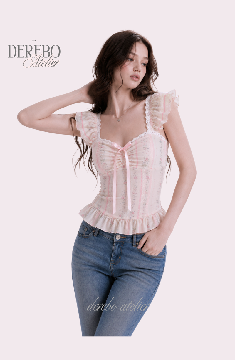 bella frill sleeveless blouse