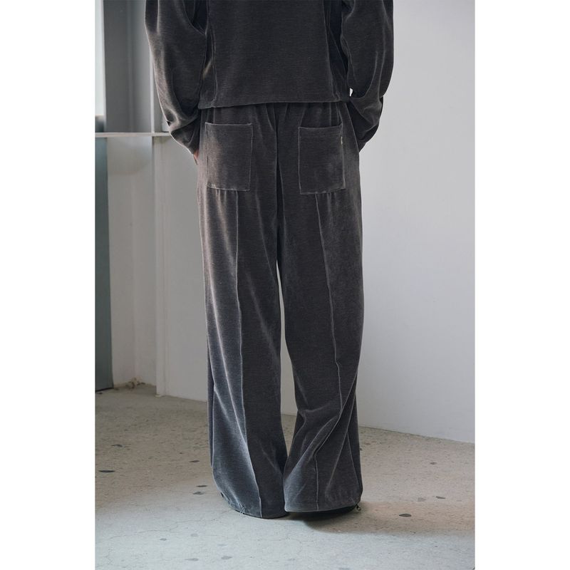 Velvet corduroy line pants(Charcoal)