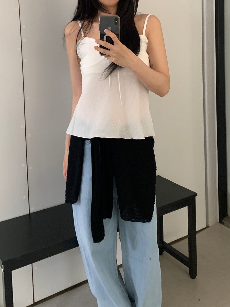 Richard Frill Sleeveless Blouse