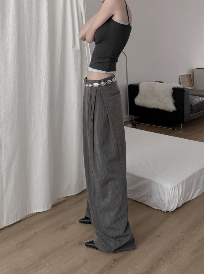 Ashe Pintuck Stripe Slacks