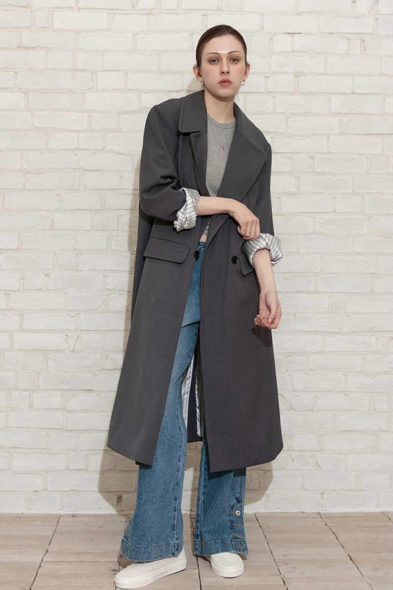 MAXIMAL DOUBLE COAT_GRAY