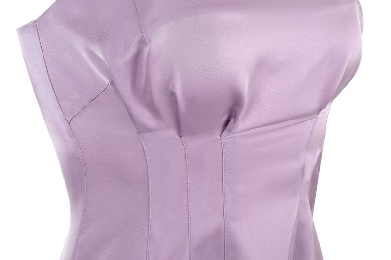 Marble Tailored Dress _ Lilac