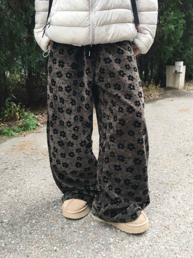 Bloom Velvet Wide Pants (2c)