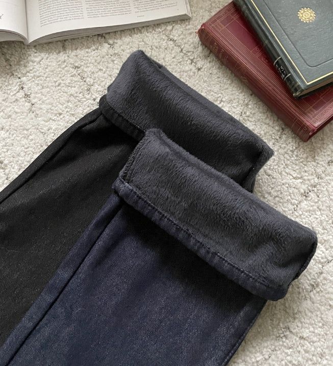 Corgette Brushed Span Bootcut Denim Pants
