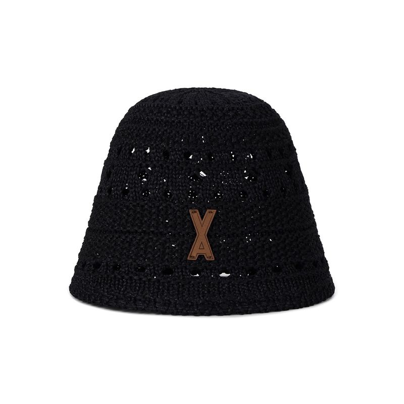 VA Patch Soft Knit Bucket Hat / Black