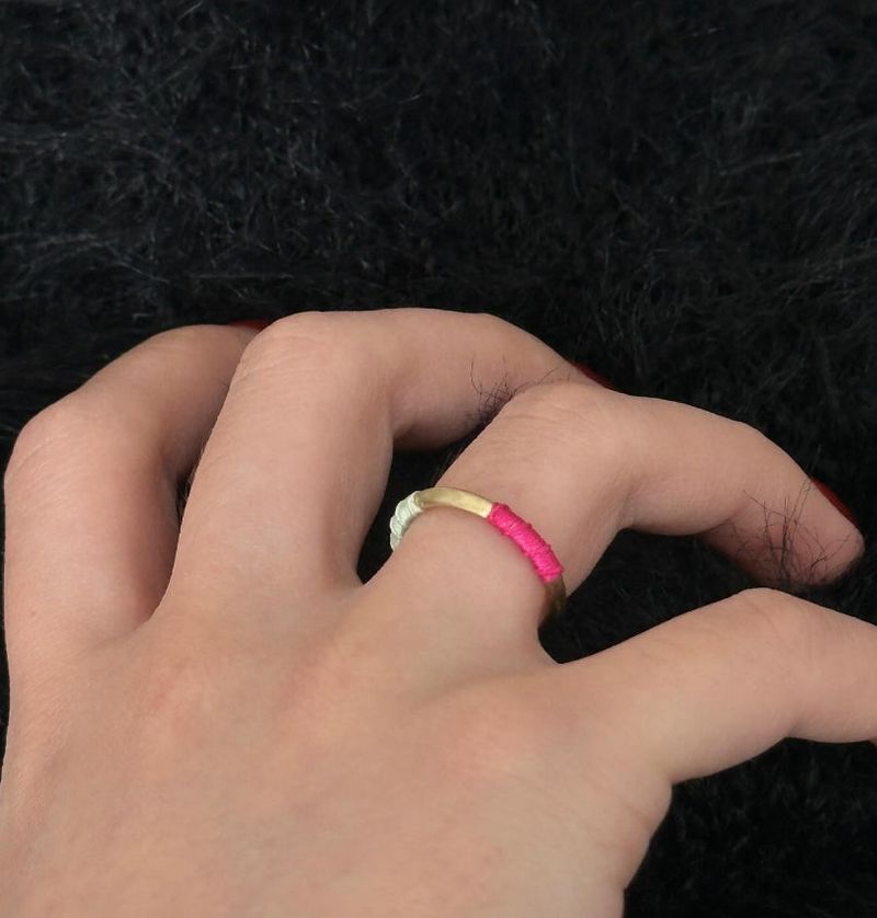 ccnmade（チェチャンナムメイド）の「[CCNMADE] Matching Ring_Type02 (CherryPink+Light Mint))（Accessories）」