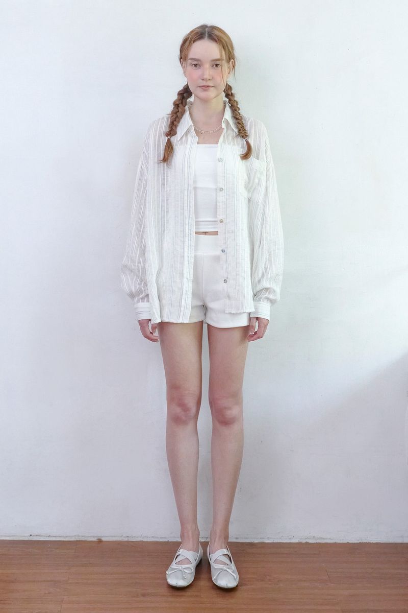 Summer Stripe Shirt [Ivory]