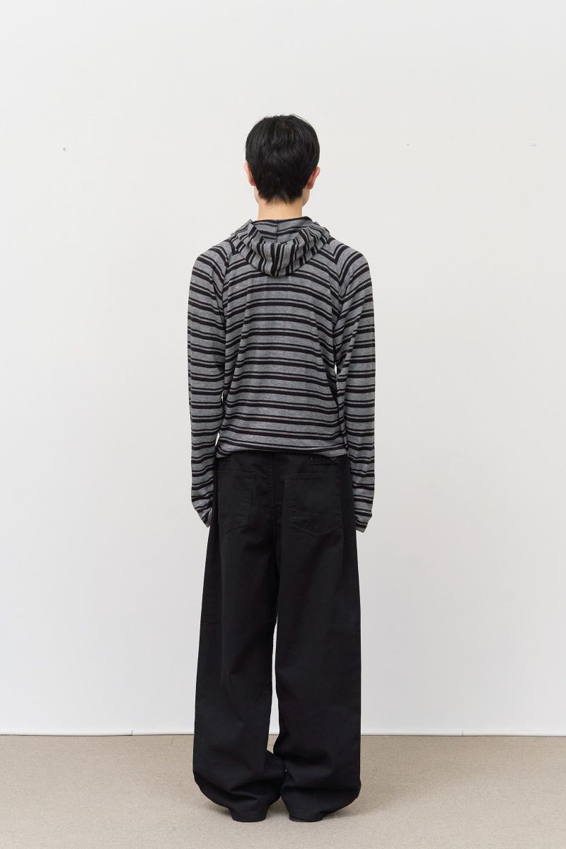 Su Striped Knitted Hoodie