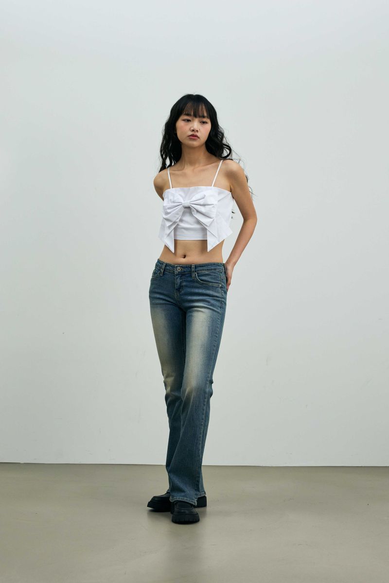 ARI RIBBON BUSTIER / WHITE
