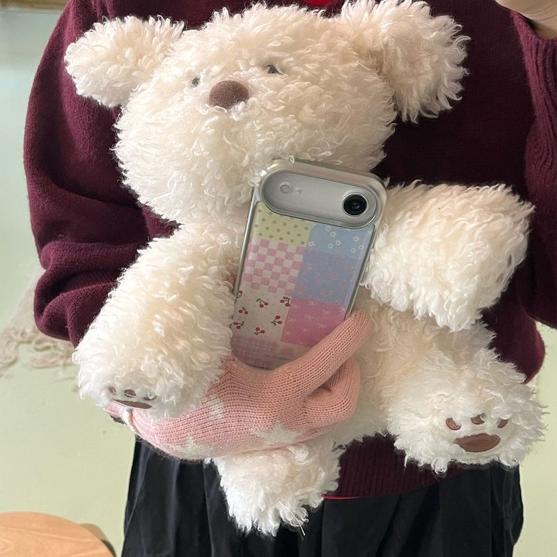 [MADE][Glass Silver Bumper Case]  Knit Patchwork Case ⋆ small patch