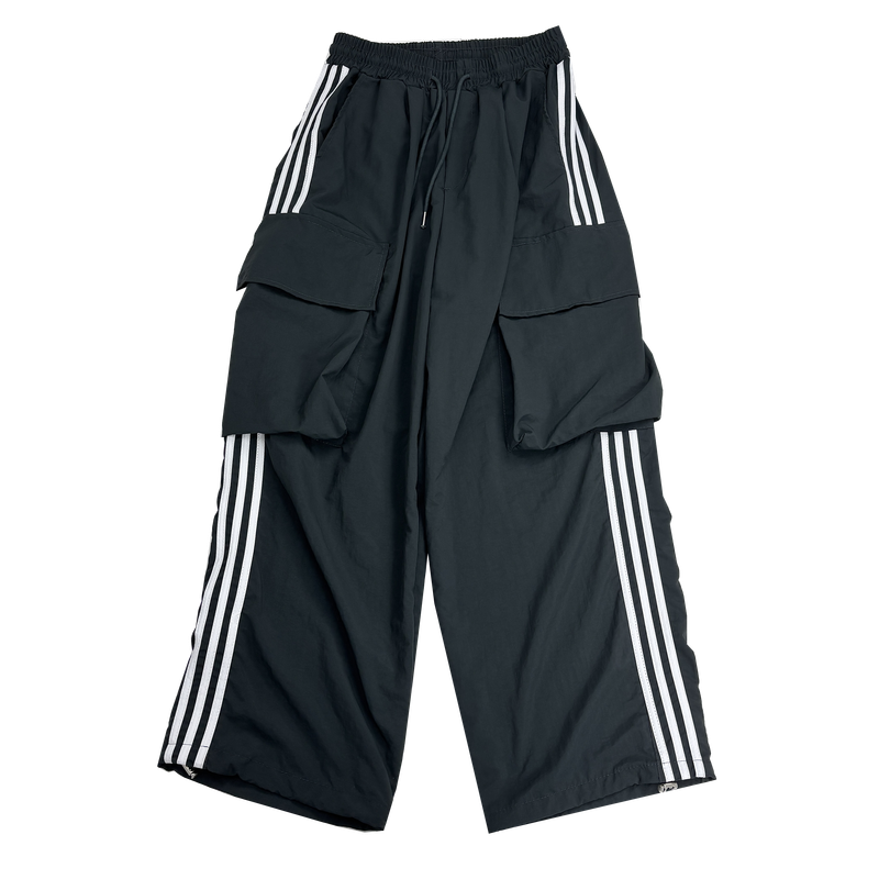 nylon track cargo pants