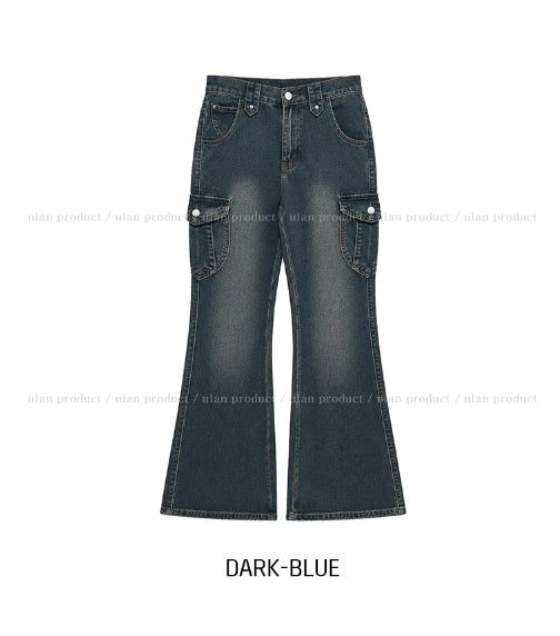 Zesty Cargo Bootcut Denim Pants