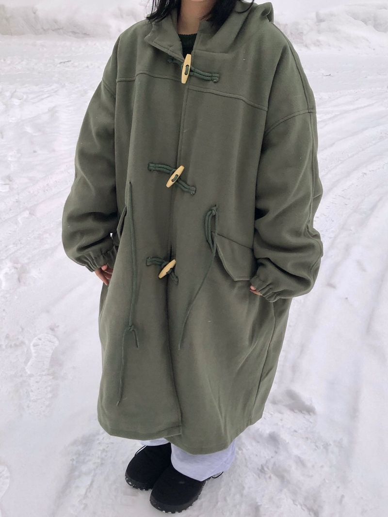 (quilted beam)Miyuki long hood duffle coat