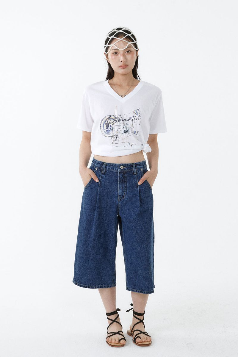 GALAXY V-NECK T-SHIRT_WHITE