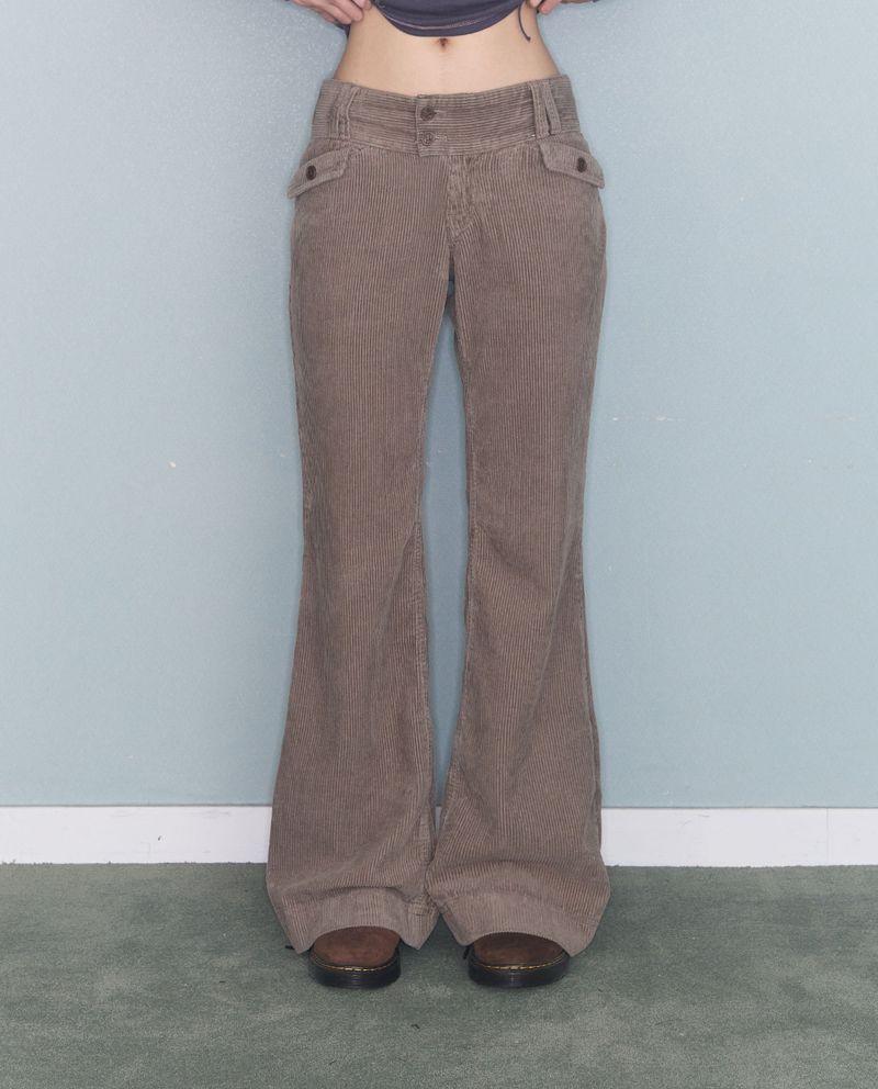 FLOWER LOW CODUROY PT BEIGE