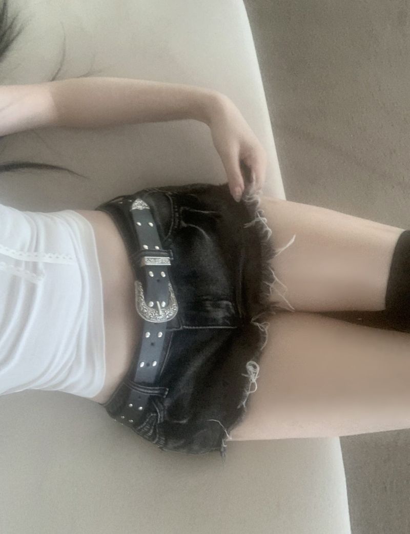Tenny Dark Blue Damage Shorts