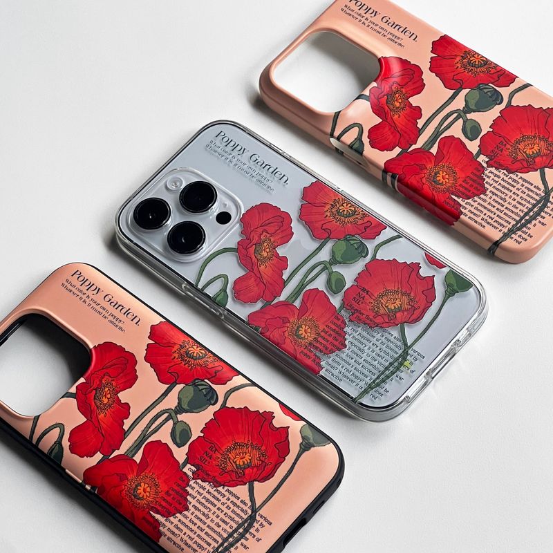 Red Poppy (iPhone) Jelly Case