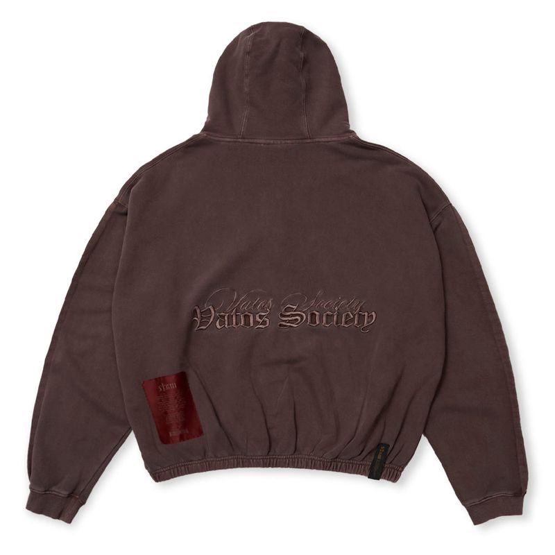 PIGMENT ML CROP ZIP-UP BROWN