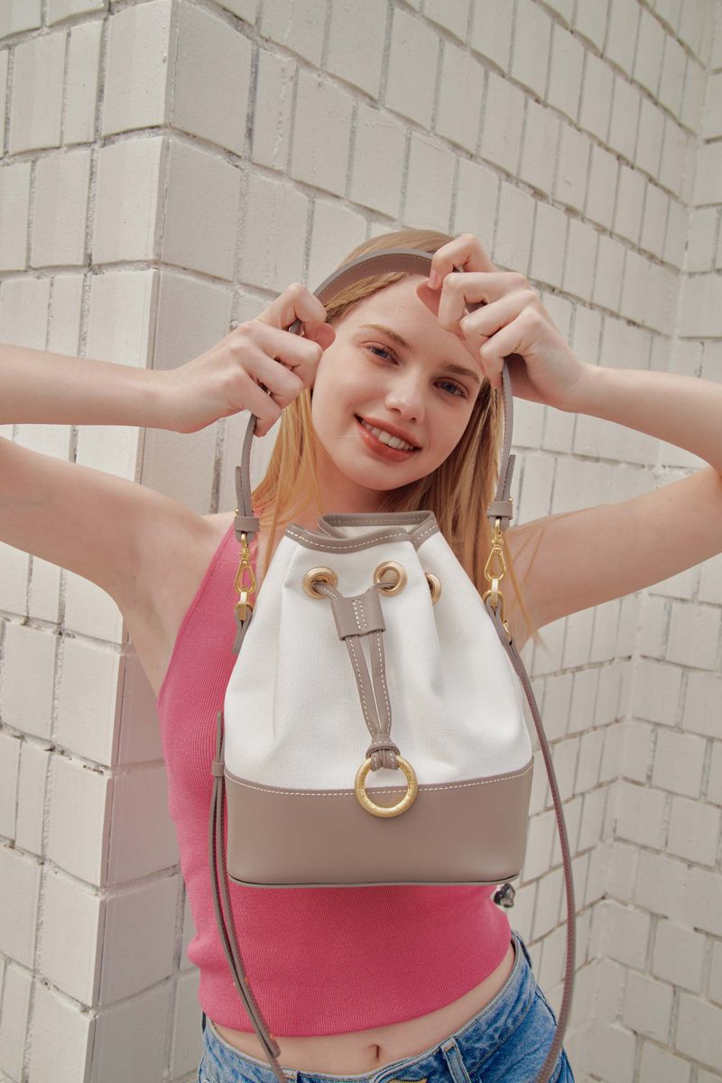 janet bag - taupe grey