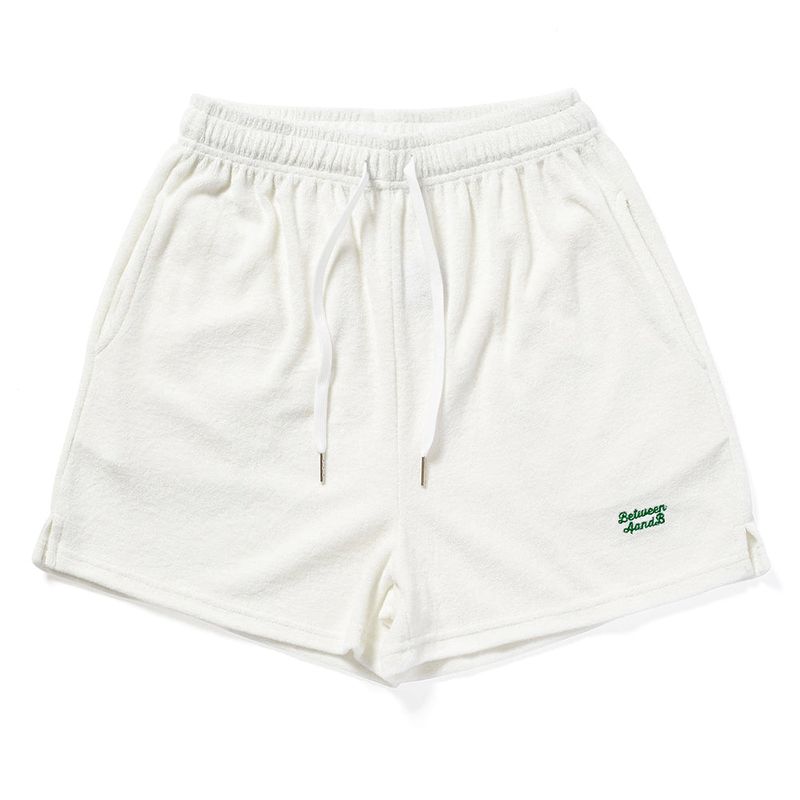 TERRY BANDING SHORTS_WHITE