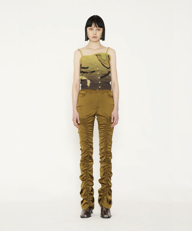 FLARE GATHER PANTS