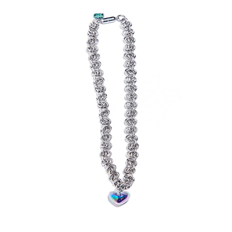 NiRO.SERENDIPITY(ニロ)の「HOLOGRAM HEART BYZANTiNE CHAiN NECKLACE #93(Accessories)」