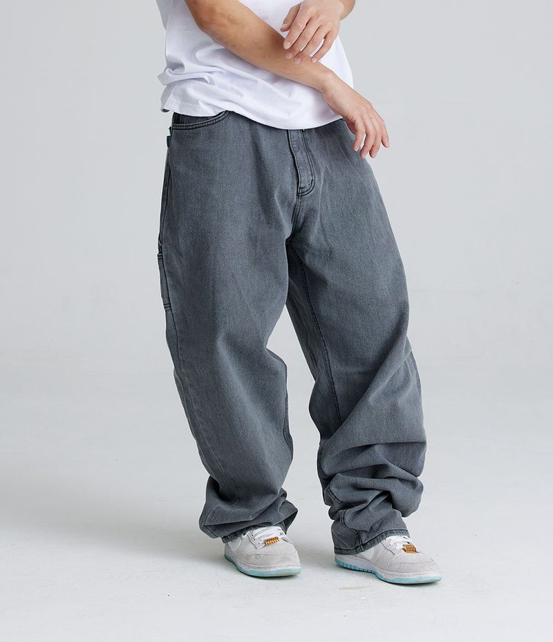 CARPENTER LOOSEFIT DENIM PANTS GRAY