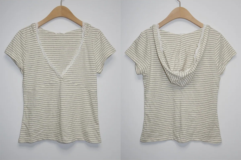 lace stripe tee