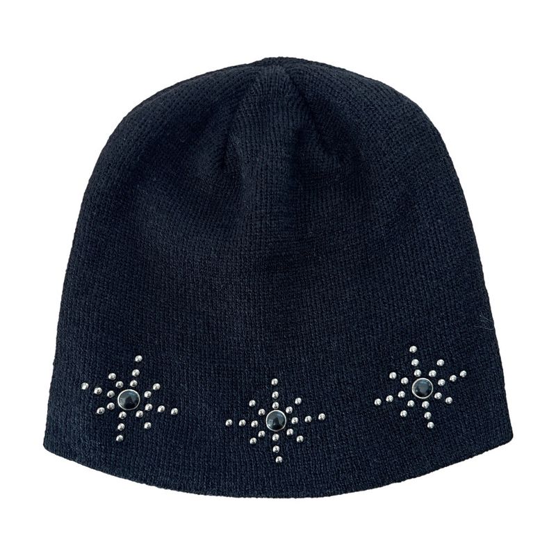 Starlight Round Stud Knit Beanie (6 colors)