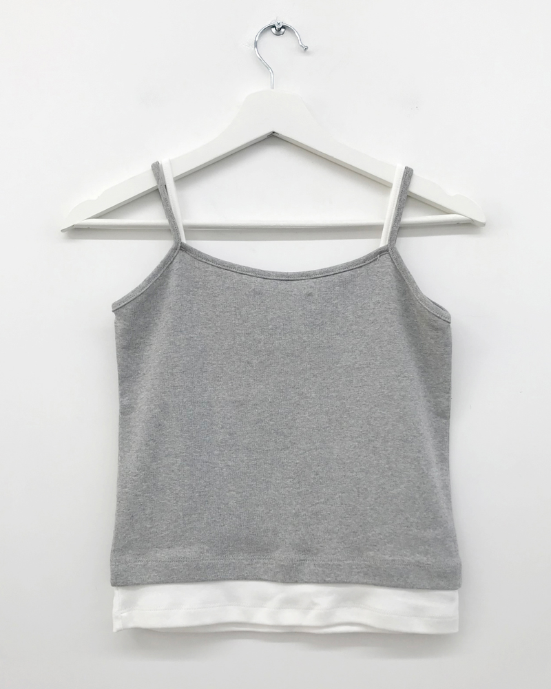 Double layered sleeveless top(3color) 