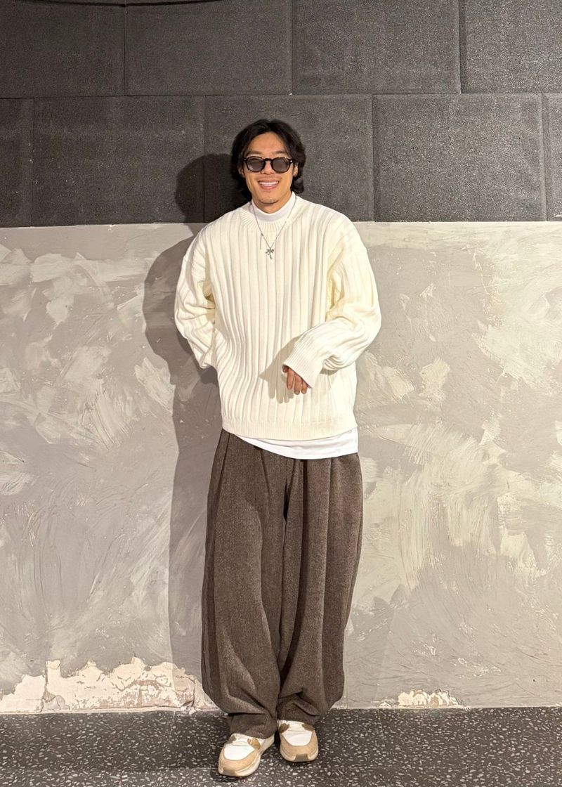 Balloon Fit Banded Slacks 2COLOR