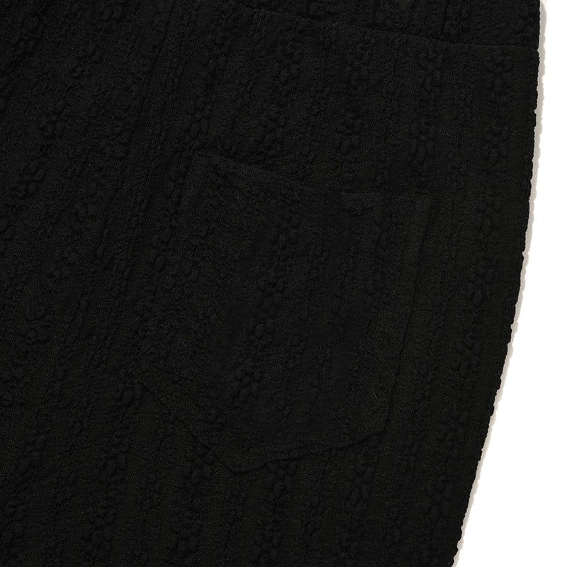 CHERRY LACE BOOTCUT PANTS [BLACK]