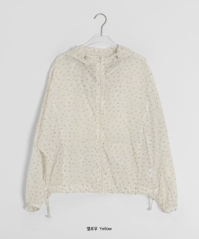 Ikoha Flower String Hood Windbreaker