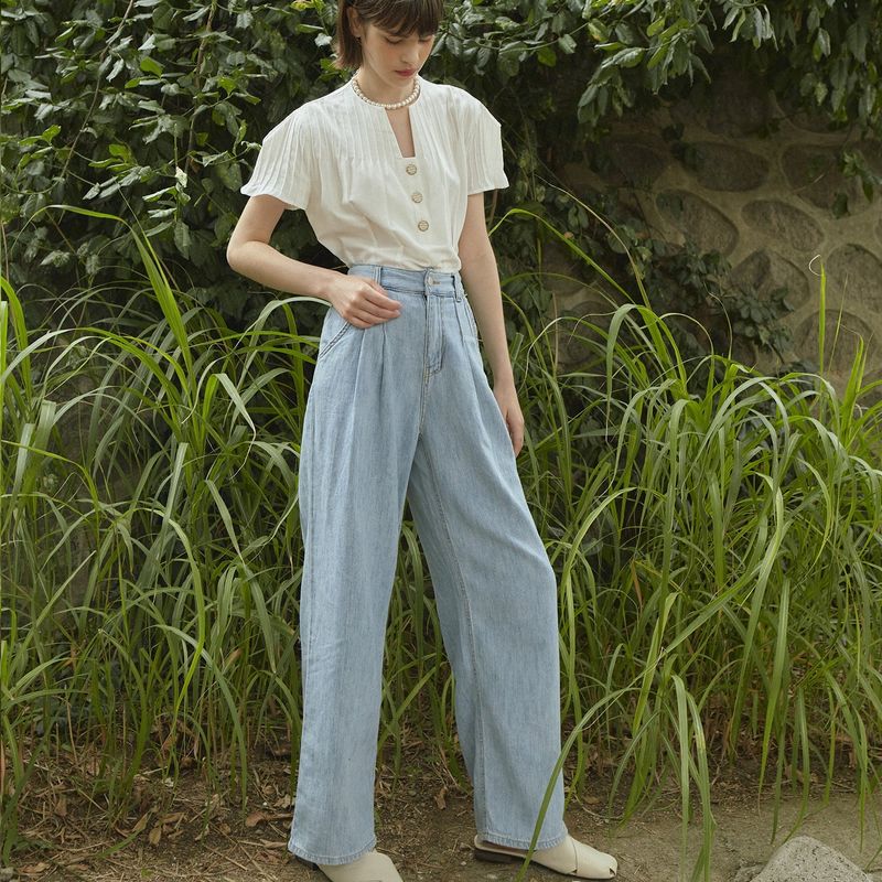 VITALSIGN（バイタルサイン）の「[LINE] Two-tuck Semi Wide Jean（Pants）」
