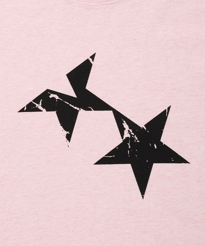 W TWIN STAR SS TEE PINK(CV2GMFT516A)