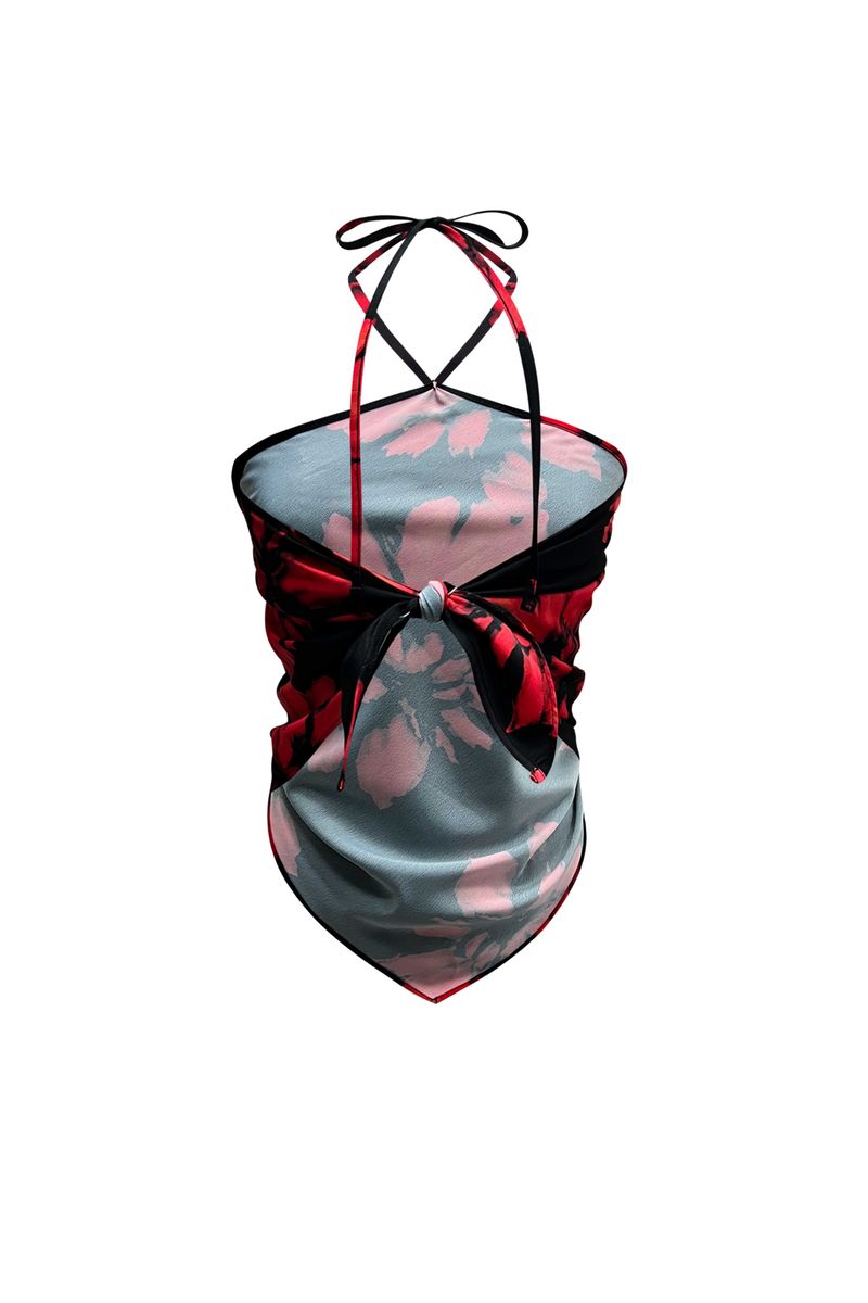  FLUTTER HALTERNECK / RED