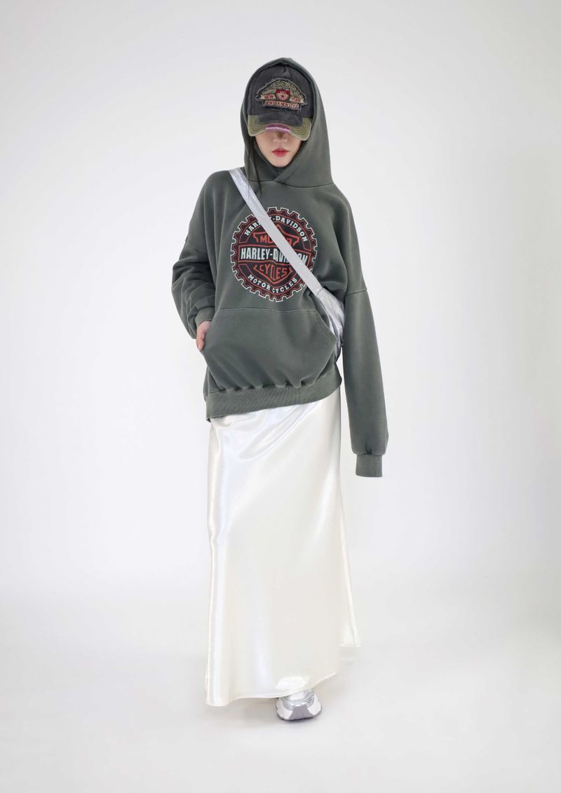 (UNISEX)ChillBlock Oversize hoodie(2colors)