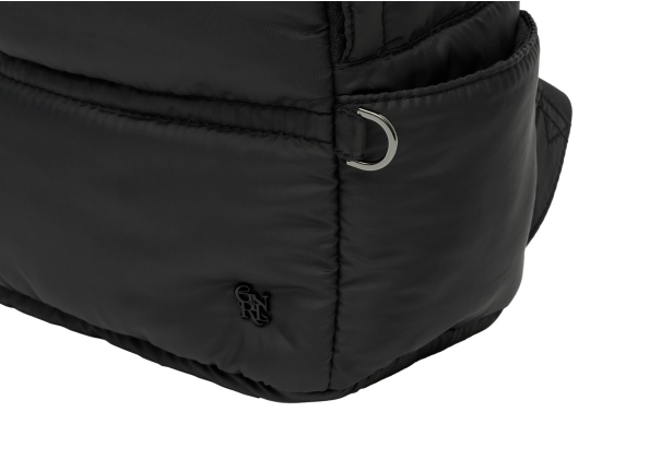 padded mini backpack - black            