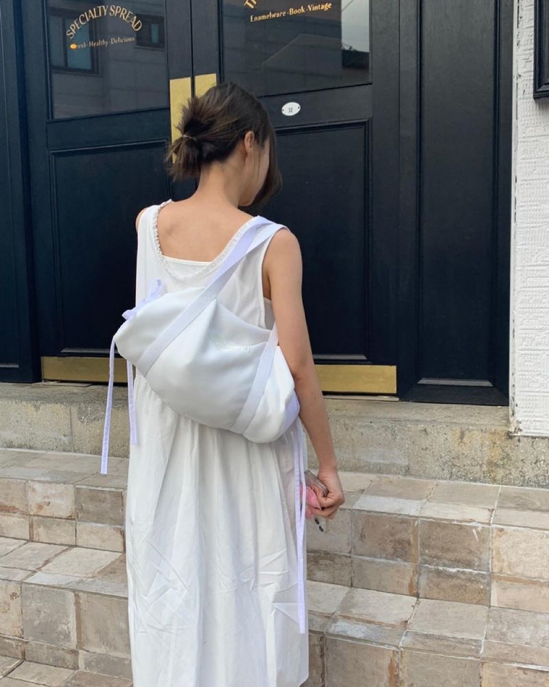 bitteschon ribbon ballet bag