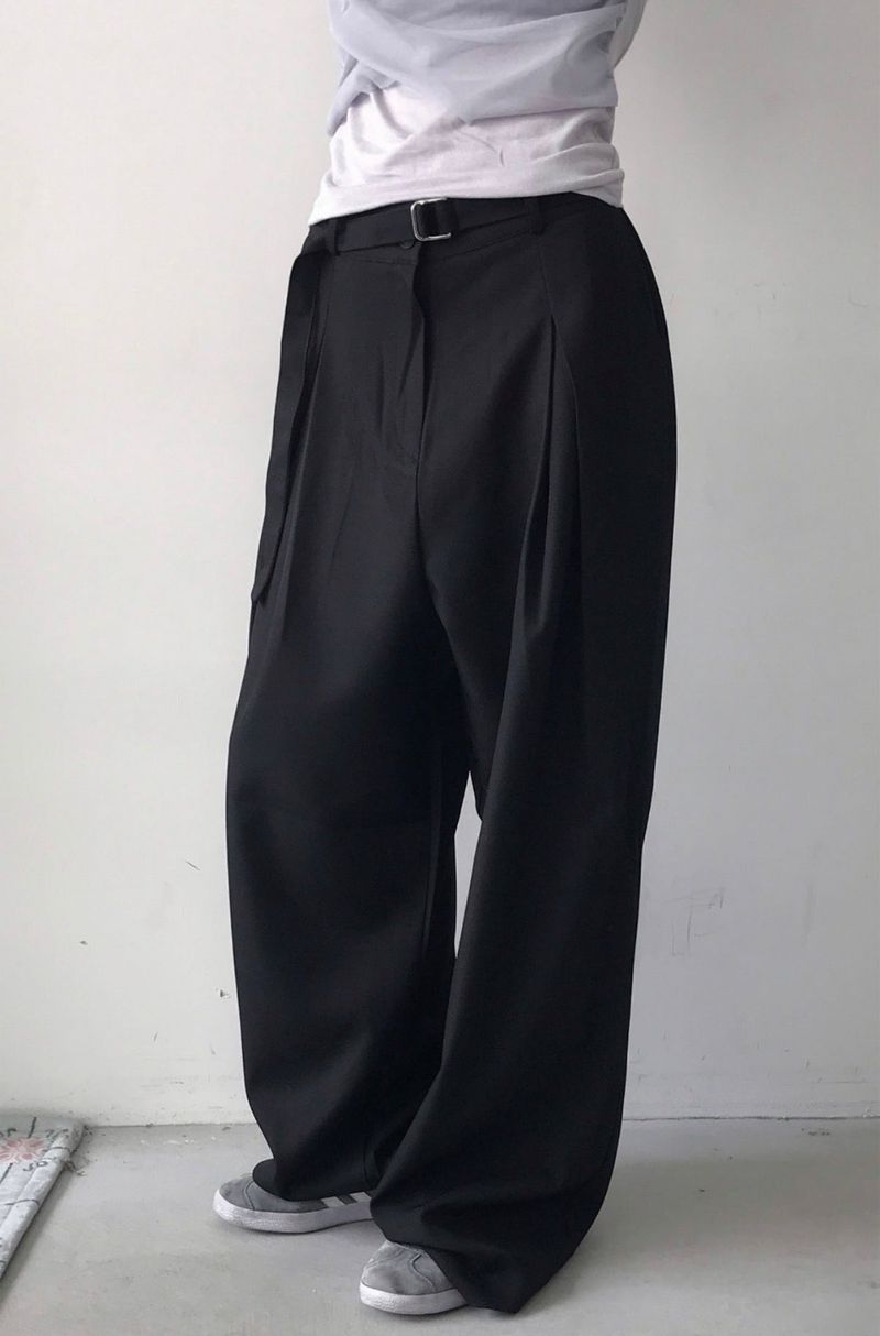 stock low pintuck wide sl belt set