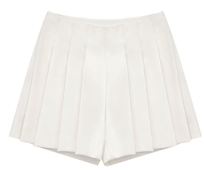 Pleated shorts