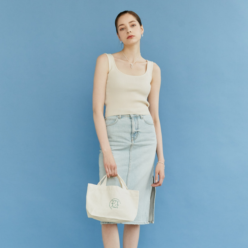 Silky sleeveless - Ivory - TKS001