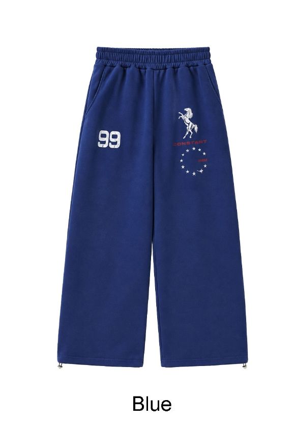 Ethan Horse Graphic Wide Pants