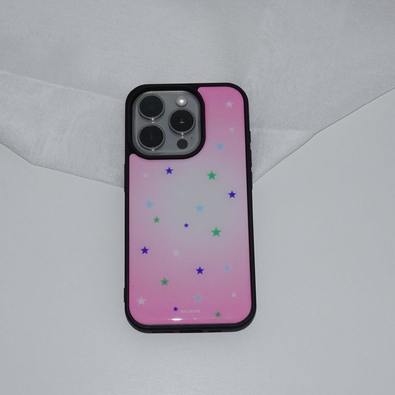 nullbieve（ヌルビーブ）の「スターリーナイトエポキシケース. クールピンク（スマホグッズ/小物）」