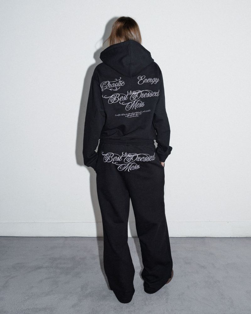 BDM Wide Sweatpants Black