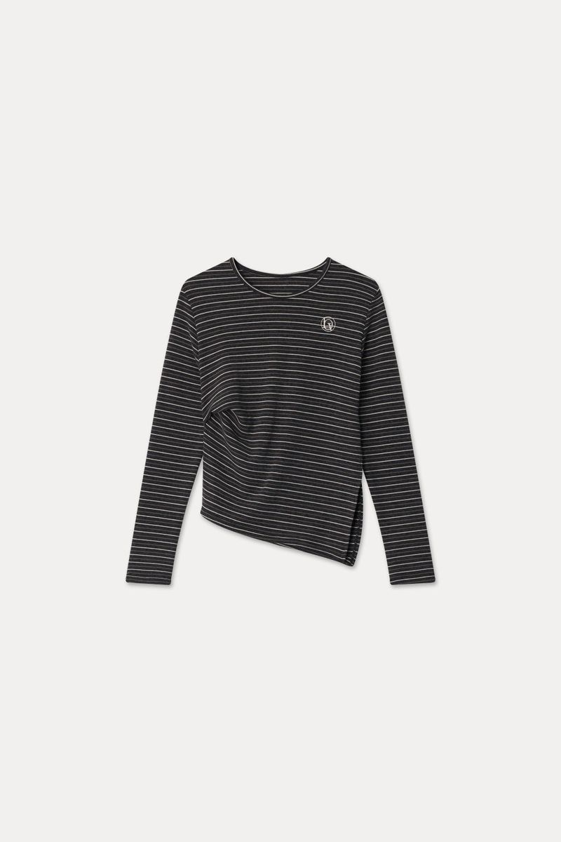RETRO ASYMMETRIC TOP_CHARCOAL